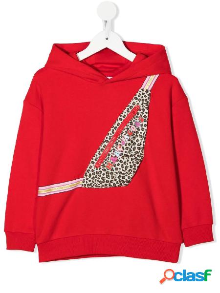 MARC JACOBS Felpa con cappuccio in cotone Rosso