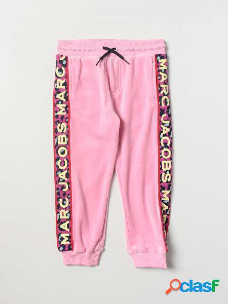 MARC JACOBS Pantaloni joggers in ciniglia con logo Rosa