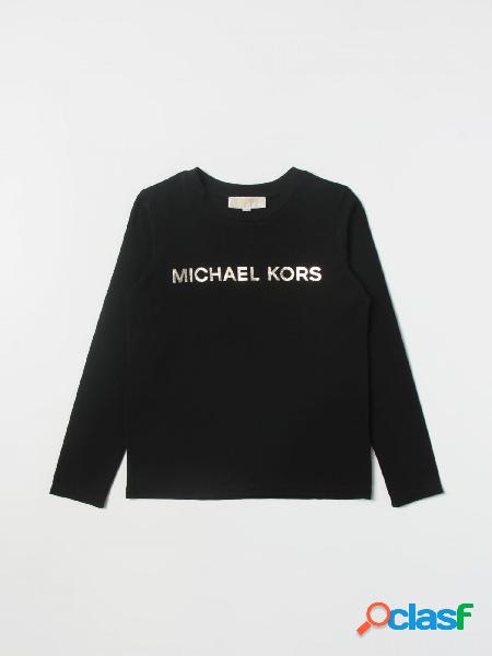 MICHAEL KORS T-shirt a maniche lunghe con logo Nero/Oro