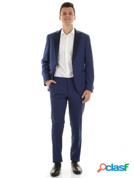 MICHAEL KORS abito TUXEDO slim fit BLU