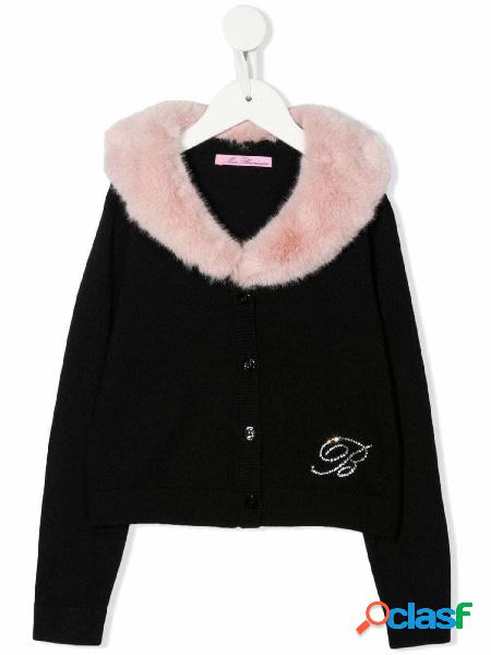 MISS BLUMARINE Cardigan a maniche lunghe con collo in