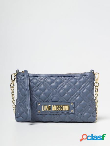 MOSCHINO LOVE Borsa a mano trapuntata con tracolla BLU