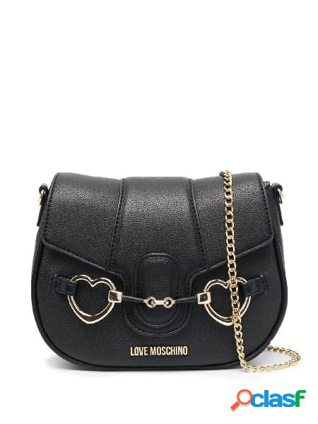 MOSCHINO LOVE Borsa a tracolla in pelle sintetica con cuori