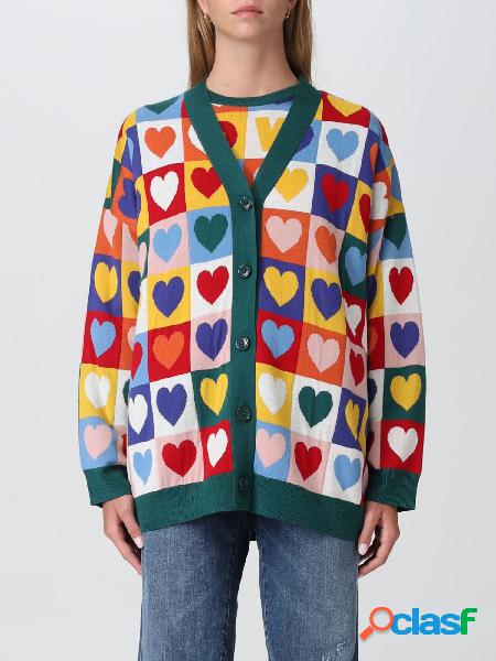 MOSCHINO LOVE Cardigan con motivo a cuori in misto lana