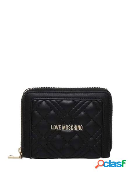 MOSCHINO LOVE Portafogli in similpelle trapuntata con zip