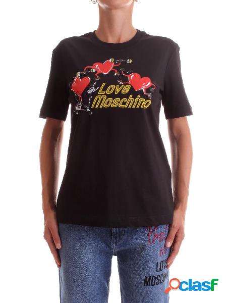 MOSCHINO LOVE t-shirt con stampa Workout Hearts