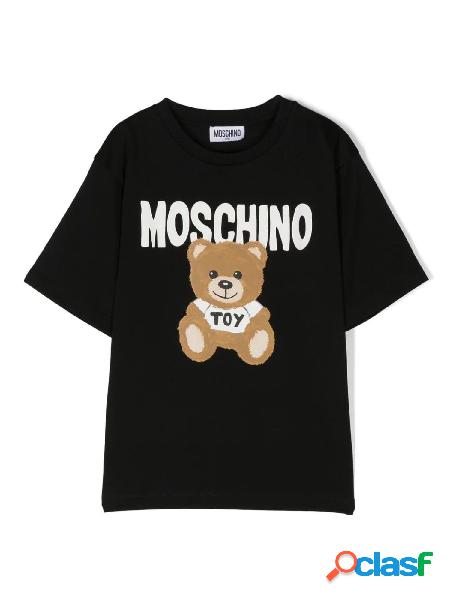 MOSCHINO T-shirt maxi a manica corta Nero