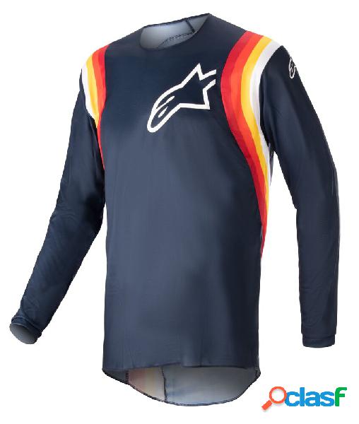 Maglia cross Alpinestars FLUID CORSA Blu Navy Scuro