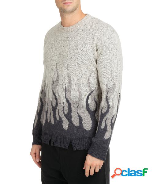 Maglione flames double