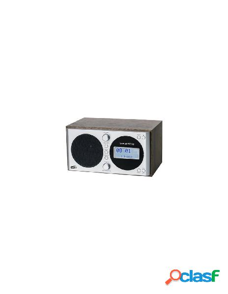 Majestic - radio majestic 109162 wr 162 dab argento e legno