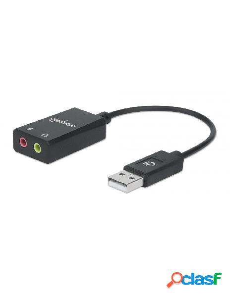 Manhattan - adattatore audio usb 3,5 mm trs