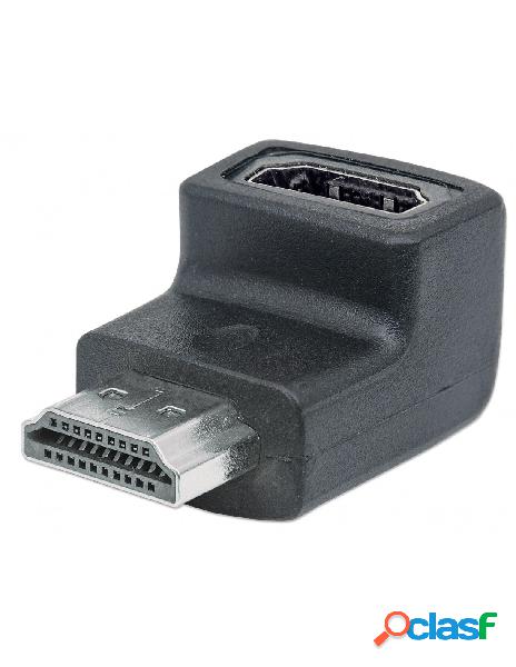 Manhattan - adattatore hdmi m/f 90&deg verso lalto