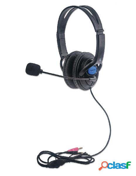 Manhattan - cuffie stereo con microfono regolabile
