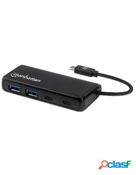 Manhattan - hub usb-c&trade 3.2 gen 1 a 4 porte