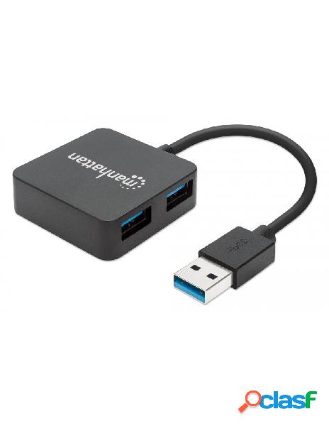 Manhattan - superspeed usb 3.2 gen1 hub 4 porte usb a