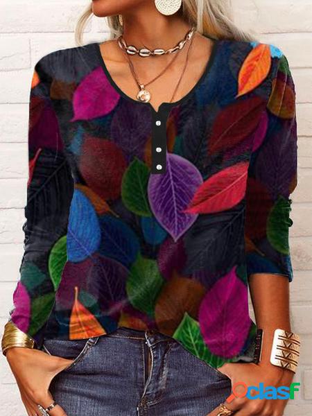 Maniche Lunghe Girocollo T-shirt