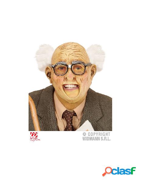 Maschera 3/4 con capelli e bocca aperta vecchio