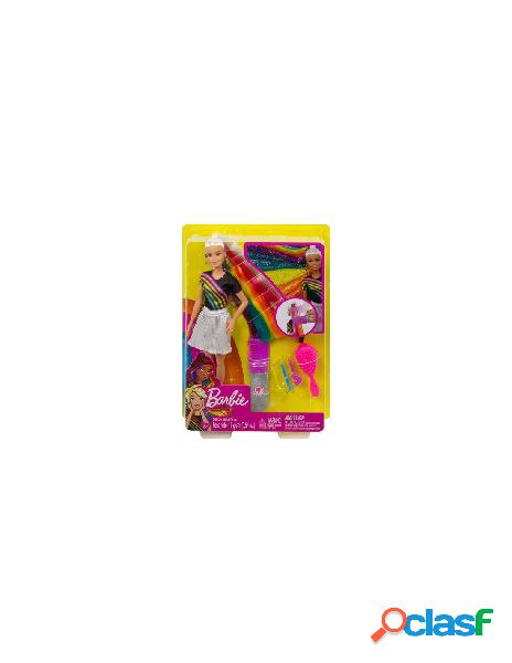 Mattel - bambola mattel fxn96 barbie capelli arcobaleno