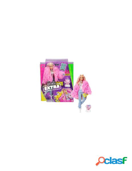 Mattel - bambola mattel grn28 barbie extra con pelliccia