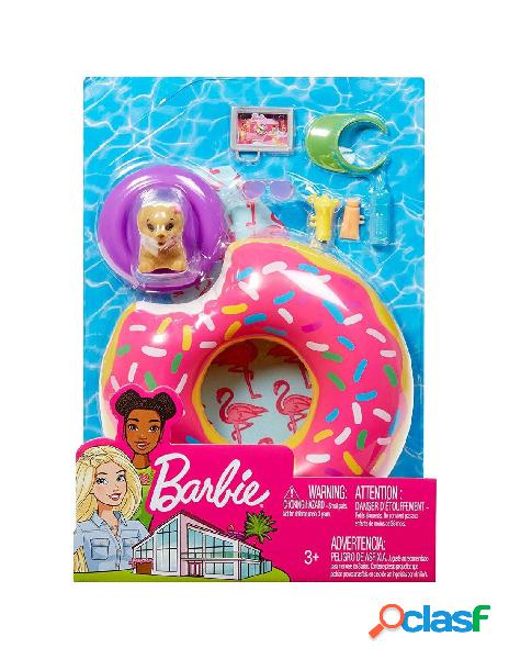 Mattel - ciambella e accessori piscina playset arredamenti