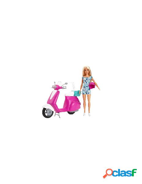 Mattel - playset mattel gbk85 barbie scooter con bambola
