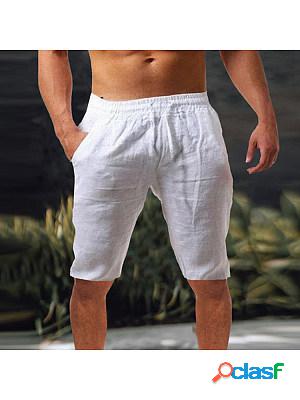 Men's Loose Linen Breathable Half Pants Men's Sports Casual