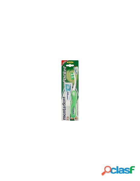Mentadent pocket travel kit spazzolino+dentifricio