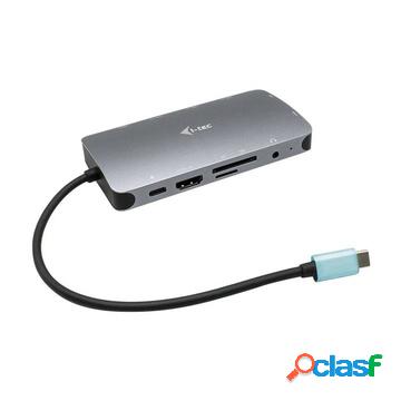 Metal usb-c nano dock hdmi/vga with lan + power delivery 100