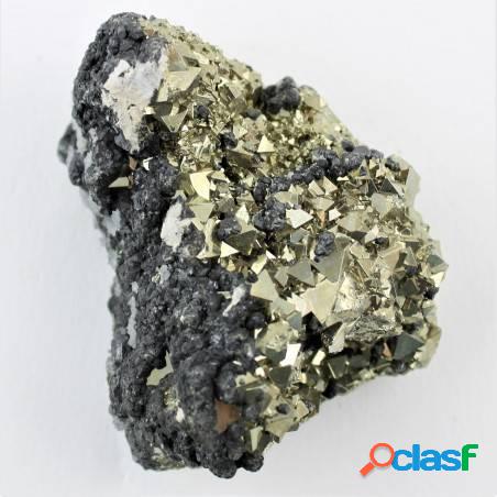 Minerale pirite con marcasite pietra 205g alta qualità