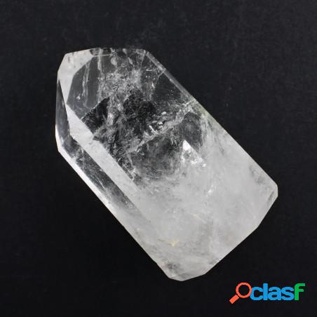 Minerali punta quarzo ialino trasparente inclusioni fantasma