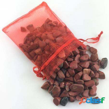 Minerali sacchetto 100 grammi di diaspro rosso