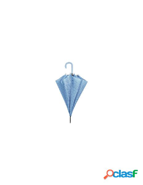 Moia - ombrello donna moia a722dl blue drop gessato azzurro