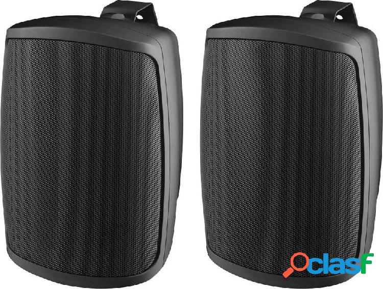 Monacor WALL-06T/SW Altoparlante da parete PA 4 W Nero 1 pz.