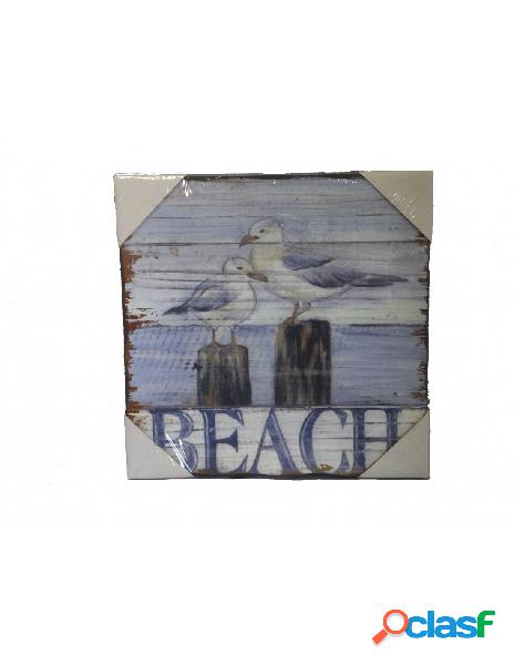 Montemaggi - montemaggi stampa su legno bay beach bianco