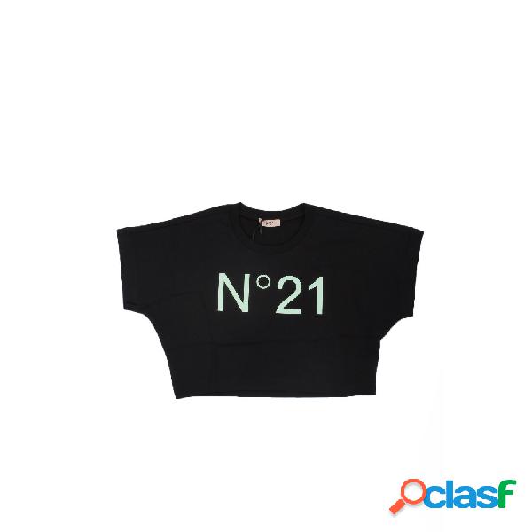 N21 T-shirt Manica Corta Bambina Nero