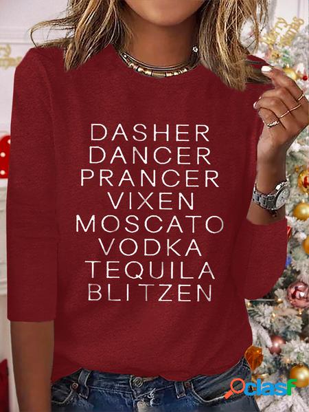Natale Dasher ballerino Casuale T-shirt