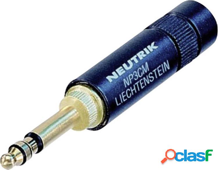 Neutrik NP3CM-B,STEREO Jack 5.23 mm Spina dritta Numero Poli