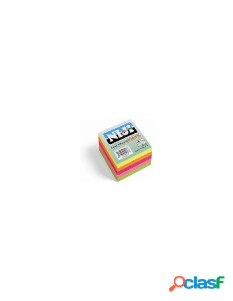 Niji - notes adesivi niji 21012 memo stick cubo color colori