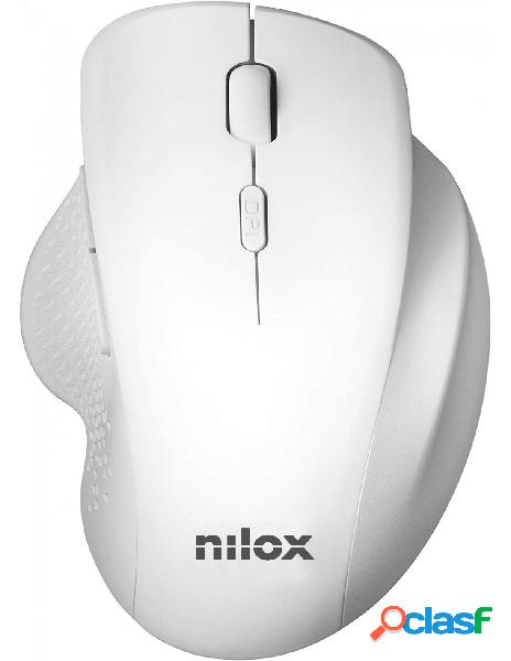Nilox mouse wireless 3200 dpi 2.4g nxmowi3001 white