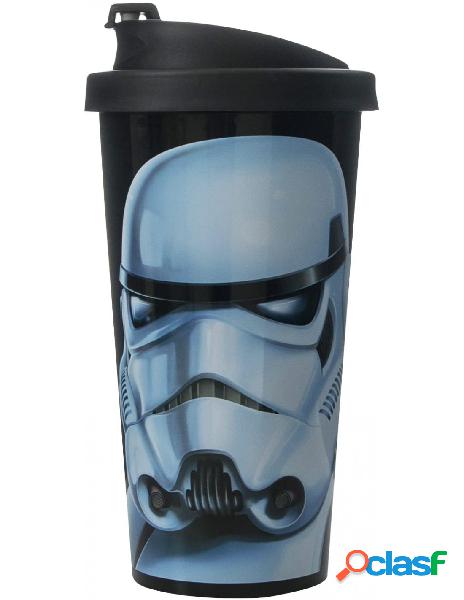 No brand - star wars storm trooper bicchiere con coperchio,