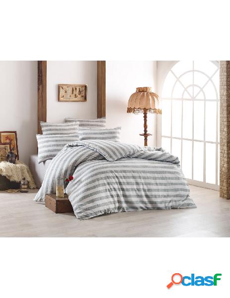 Nobrand - eponji home set copripiumino king hook - grey 260