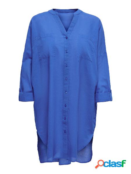 ONLY Camicia oversize in cotone Blu