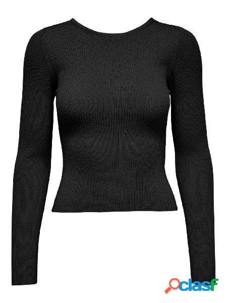 ONLY Maglia Onlemmy a costine Nero