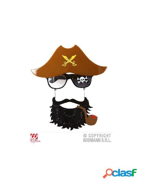 Occhiali capitano pirata con barba