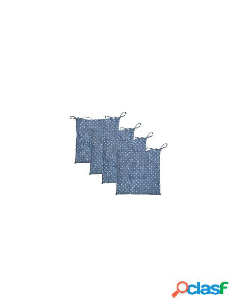 Olibò - set cuscini sedia olibò 30st08 4naz naira azzurro