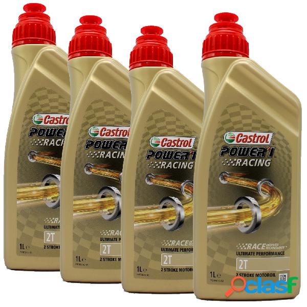 Olio Moto Castrol 1 Power Racing 2T 4 Litri