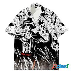 One Piece Monkey D.Rufy Top o camicia Anime Cartone animato