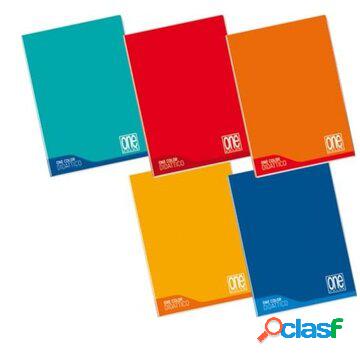 One color maxi quaderno per scrivere a4 19 fogli multicolore