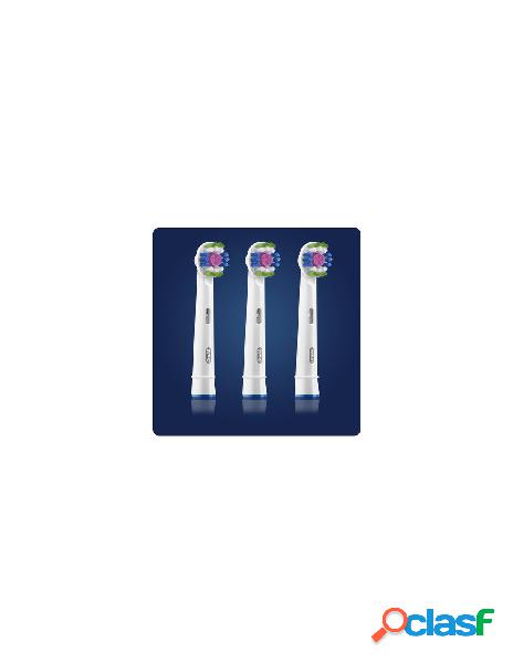 Oral b - spazzolino ricambio oral b 80338474 3d white bianco