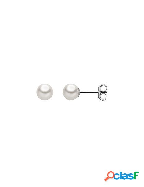 Orecchini COMETE GIOIELLI di perle e oro bianco ORP148B